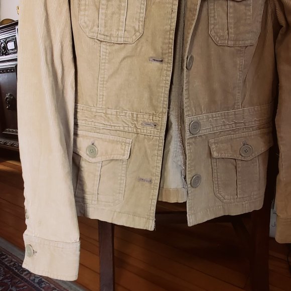 Aeropostale Vintage Corduroy Jacket, Tan, Women's Size M - Picture 3 of 16
